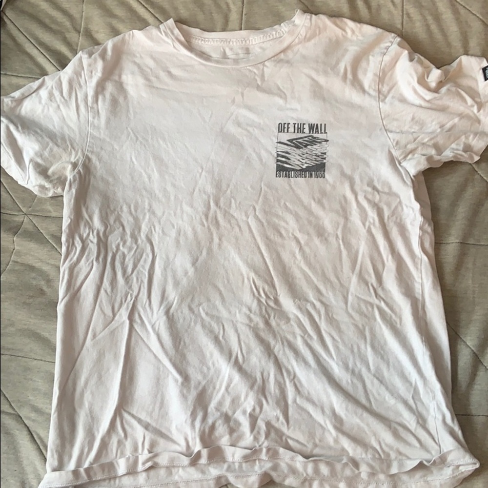 white vans t shirt